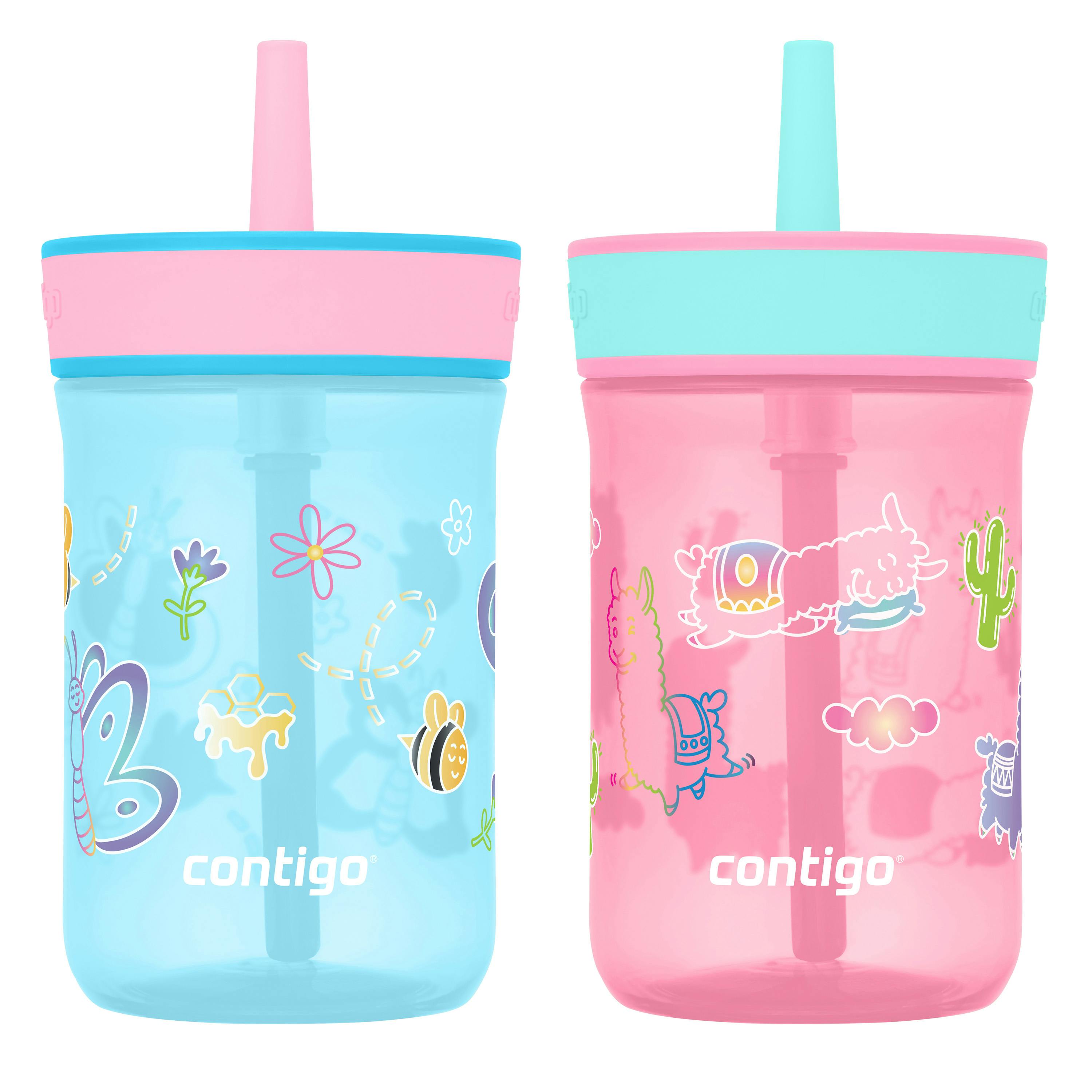 Contigo® Kids’ Leighton Straw Tumbler with Spill-Proof Leak-Proof Lid, 14oz