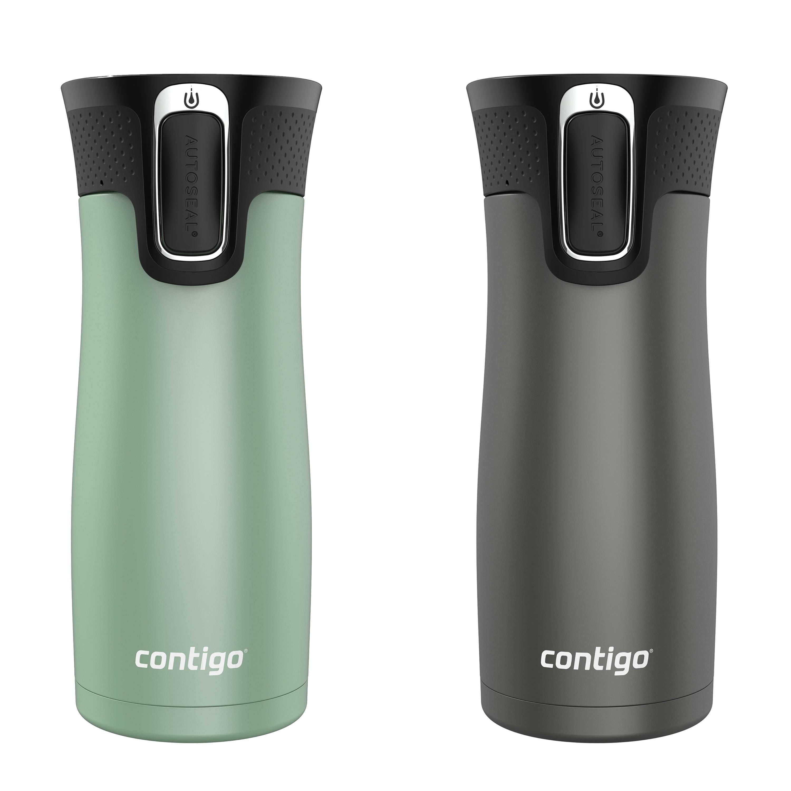 Contigo® West Loop 2.0 Leak-Proof Spill-Proof Insulated Stainless Steel Travel Mug, 16oz., 2 Pack