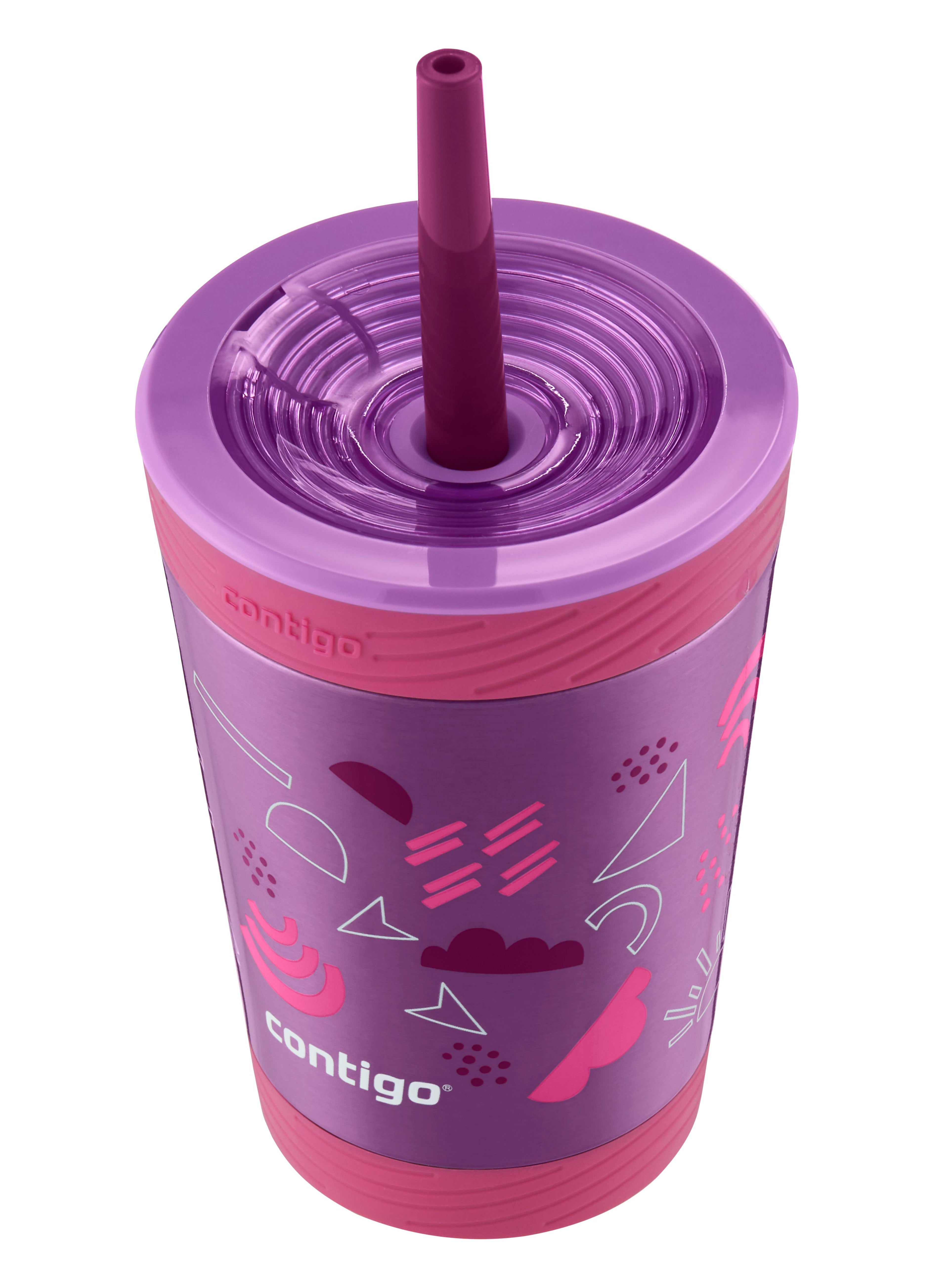 Kids Spill-Proof Stainless Steel Tumbler with Straw and THERMALOCK®, 12 oz