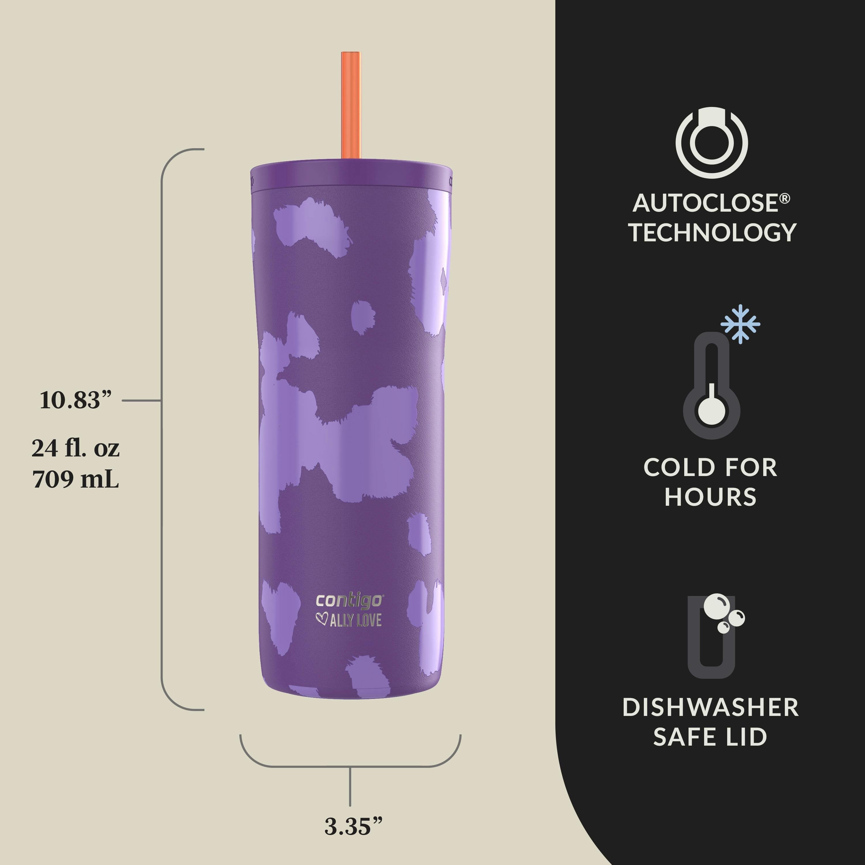 Contigo® x Ally Love Streeterville 2.0 Stainless Steel Tumbler with Straw, 24oz