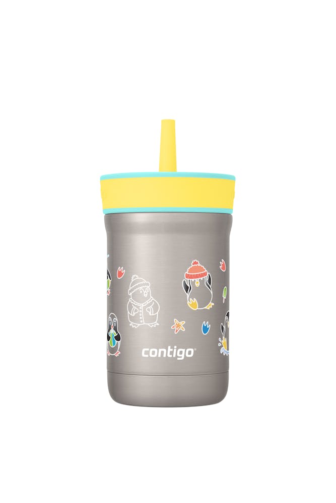 Kids Leighton Spill-Proof Stainless Steel Tumbler with Straw, 12oz O2