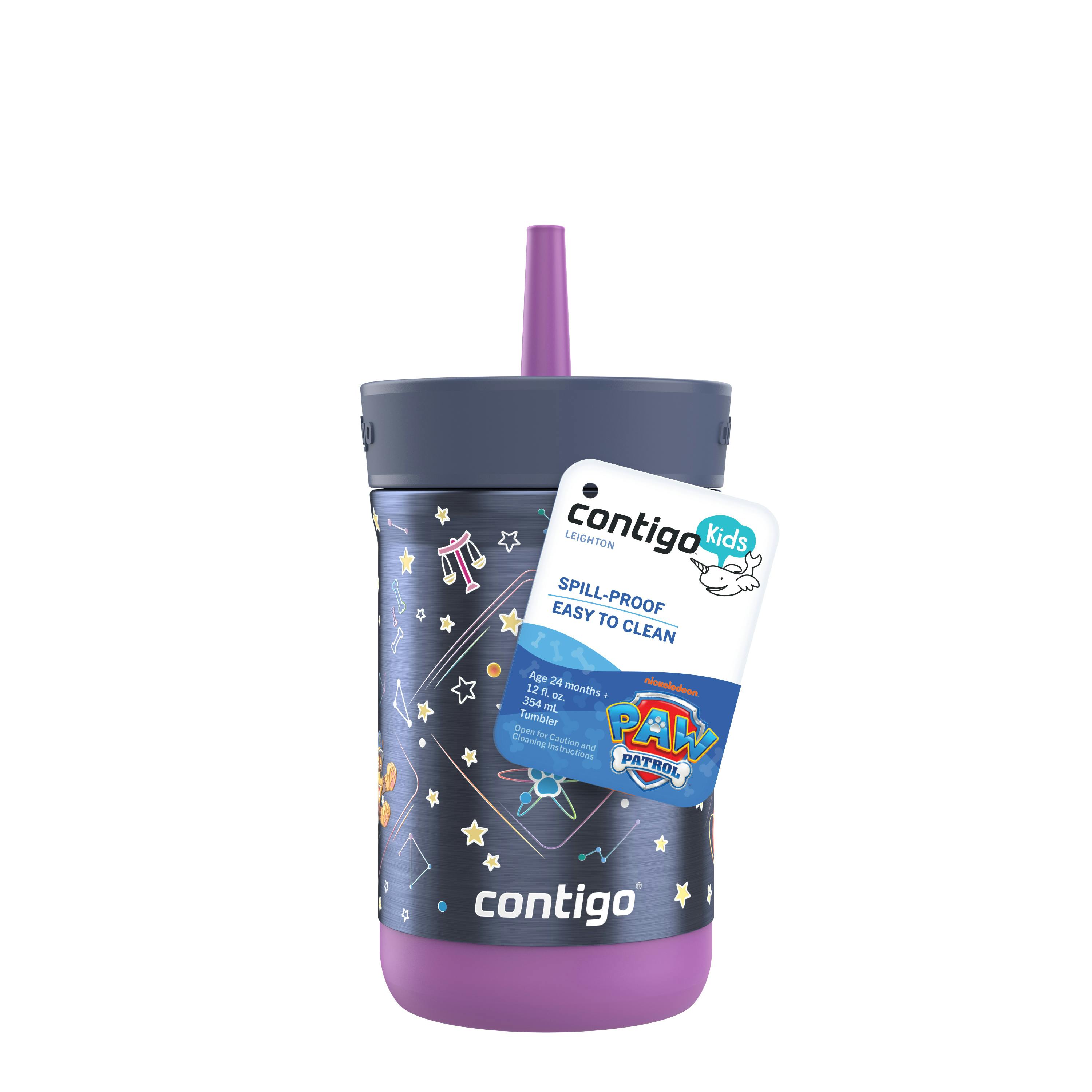 Contigo® Kids Leighton Spill-Proof Stainless Steel Tumbler with Straw, 12oz