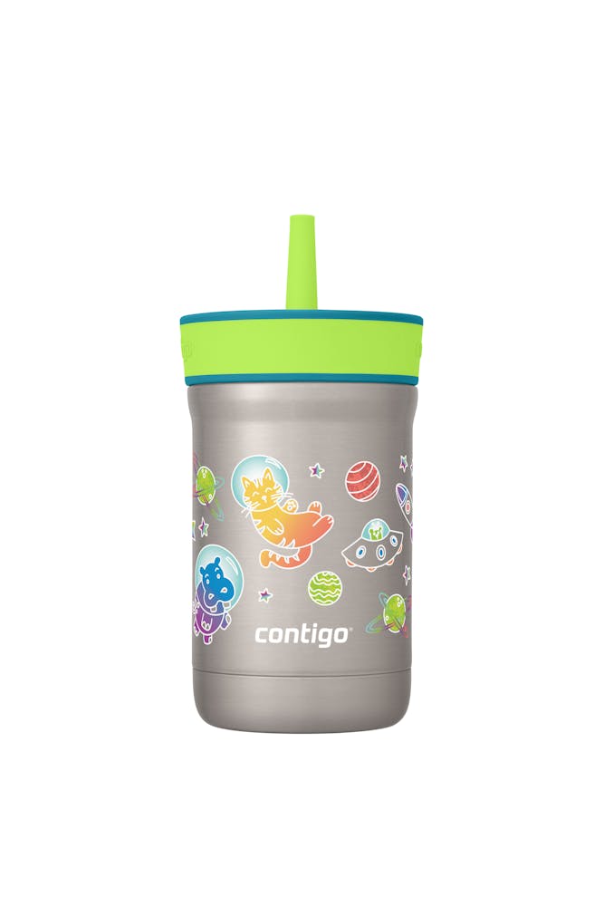 Kids Leighton Spill-Proof Stainless Steel Tumbler with Straw, 12oz O2