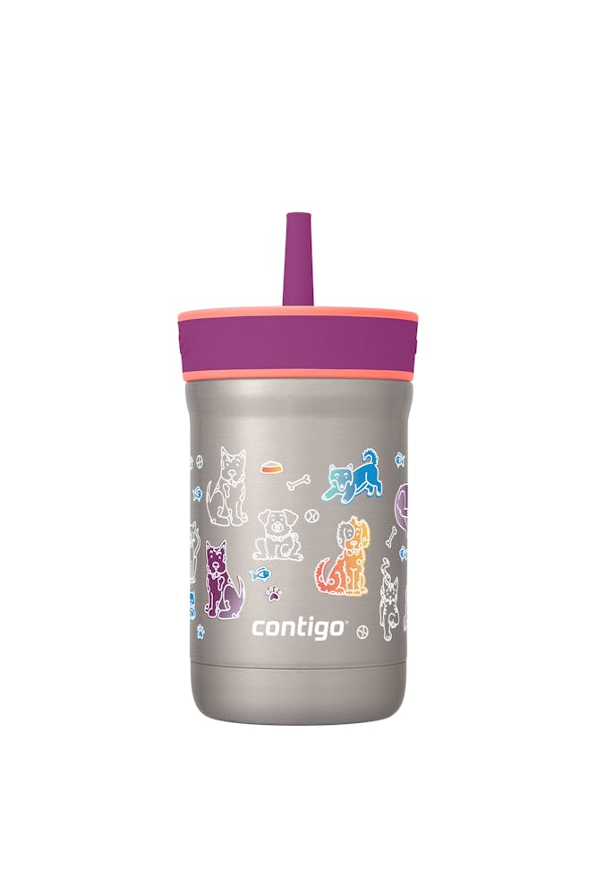 Kids Leighton Spill-Proof Stainless Steel Tumbler with Straw, 12oz O2